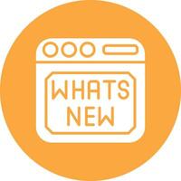Whats New Clean Shape Symbol vector
