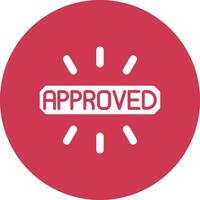 Approved Clean Web Element vector