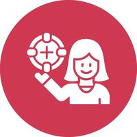 Goals Mono Icon Symbol vector