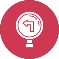 Left Turn Simple Motion Design vector
