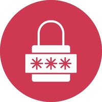 Password Outlined App Visual vector
