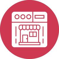 Online Shop Simple Line Sketch vector
