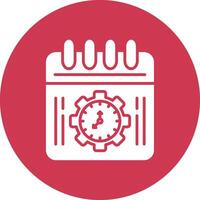 Schedule App Style Badge vector