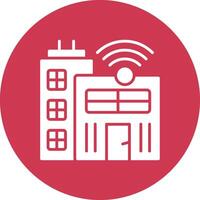 Smart City Bold Web Icon vector