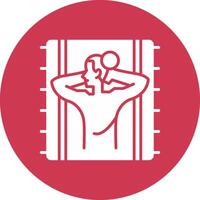 Sun Bath Mobile App Graphic vector