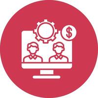 Team work Line Style Symbol vector