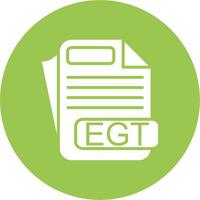 EGT File Format Compact App Icon vector