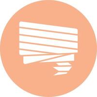 Zig Zag Interactive Icon Badge vector