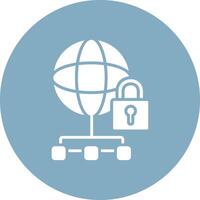 Private Network Thin Line Design vector