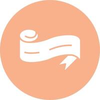 Folded Ribbon Bright Flat Element vector