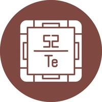 Tellurium Line Style Symbol vector