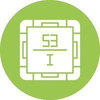 Iodine Solid Fill Design vector
