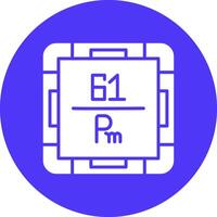 Promethium Simple Line Sketch vector
