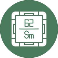 Samarium Outline Graphic Design vector