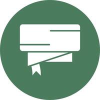 Folded Ribbon Clean Web Element vector