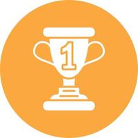 1st Prize Bold Web Icon vector
