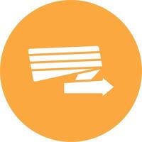 Right Arrow Modern Tech Icon vector