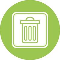 Trash Simple Line Sketch vector