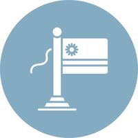 Rwanda Flag Pixel Perfect Design vector