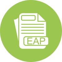 EAP File Format Minimal Outline Artwork vector