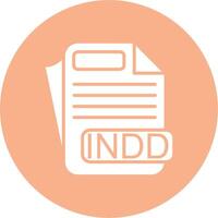 INDD File Format Digital Concept Icon vector