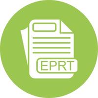 EPRT File Format Digital Concept Icon vector