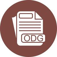 ODG File Format Detailed Line Sketch vector