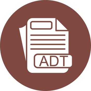 ADT File Format Business Style Symbol vector