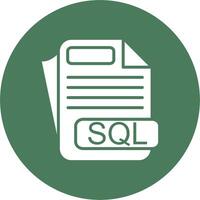 SQL File Format UX Inspired Design vector