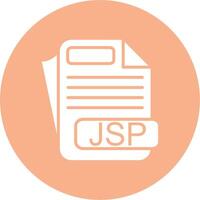JSP File Format Digital Concept Icon vector