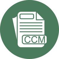 CCM File Format Outlined App Visual vector