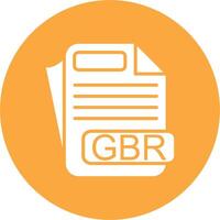 GBR File Format Sharp Edge Symbol vector
