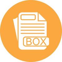 BOX File Format Artistic UI Symbol vector
