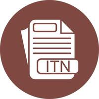 ITN File Format Digital Concept Icon vector