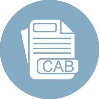 CAB File Format Neon Graphic Style vector