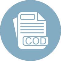 COD File Format Crisp Flat Art vector