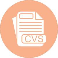 CVS File Format Abstract Web Element vector