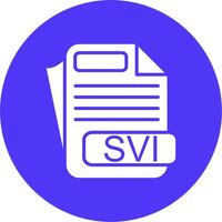 SVI File Format Modern Tech Icon vector