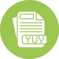 YUV File Format Modern App Icon vector