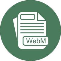 WebM File Format Digital Concept Icon vector