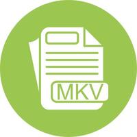 MKV File Format Art Piece vector