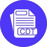CDT File Format Digital Concept Icon vector