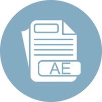 AE File Format Web Ready Graphic vector