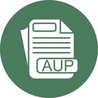 AUP File Format User-Friendly Visual vector