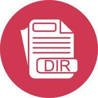 DIR File Format Color Enhanced Graphic vector