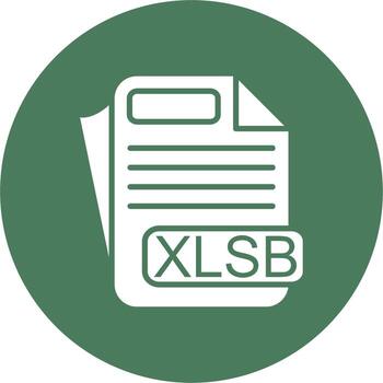XLSB File Format Gradient Tint Artwork vector