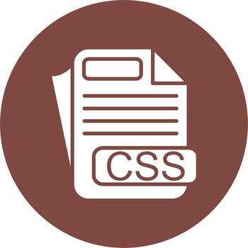 CSS File Format Simple UI Visual vector