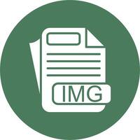 IMG File Format Dark Theme Element vector