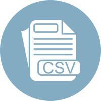 CSV File Format Creative Interface Art vector