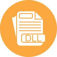 DLL File Format Smooth Gradient Icon vector